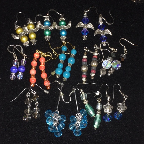 Jewelry - NWOT 12 pairs of dangle earrings